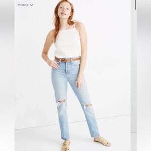 NWT Madewell classic straight full length Jean in 27